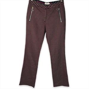 Tanya Taylor Pink Tweed Straight Leg Trouser Pant Size 4
